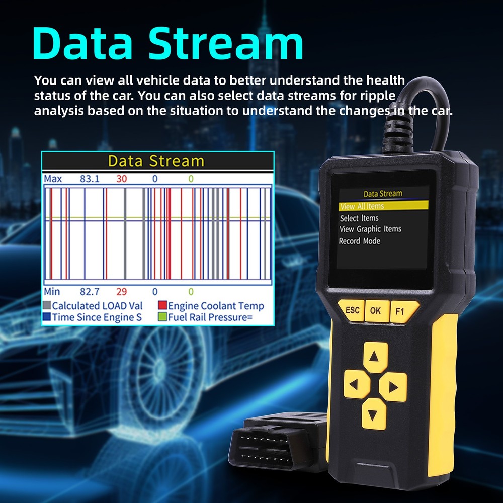 Automotive OBD OBD2 Code Reader Scanner Car Check Engine Fault Diagnostic Tool