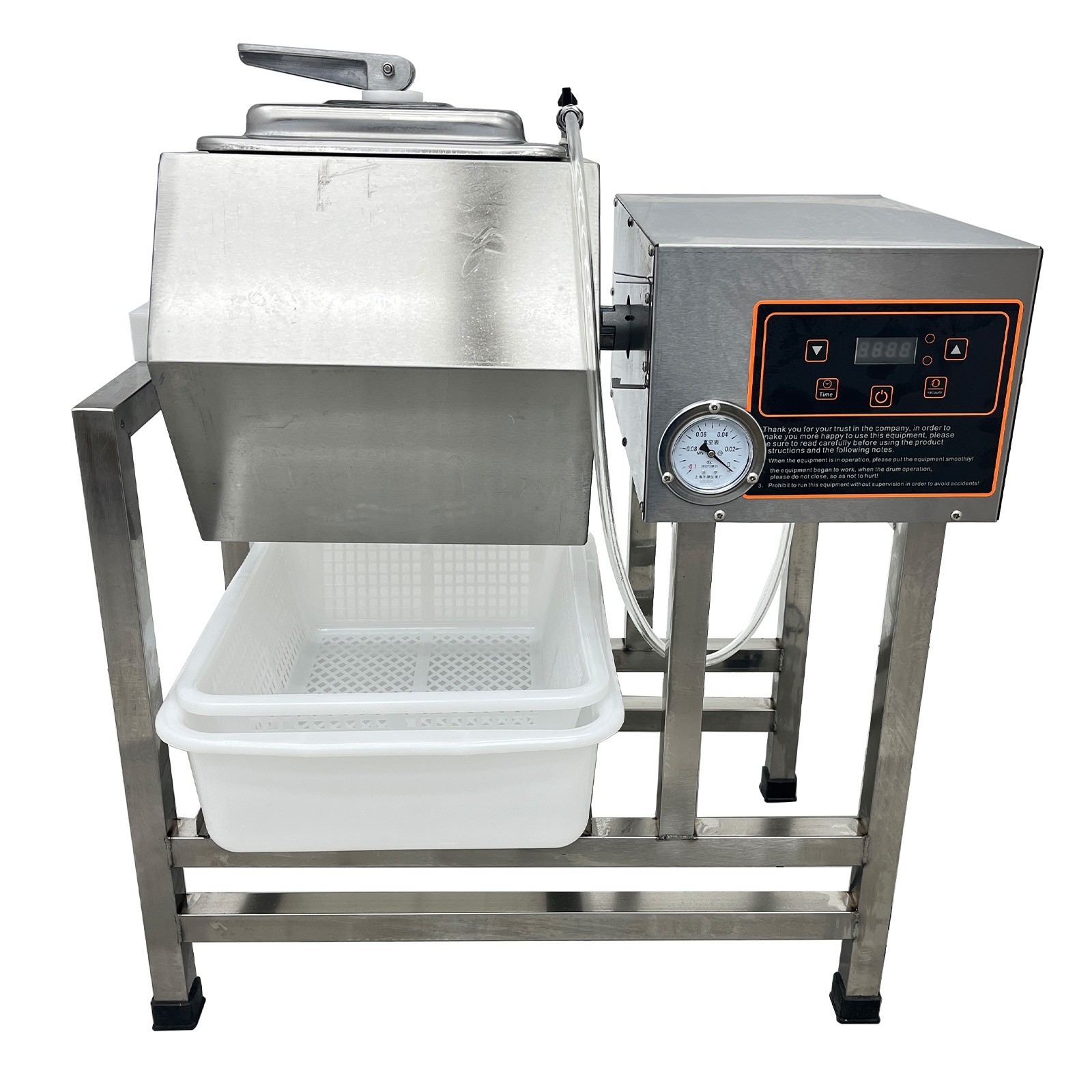 45L 12gal Vacuum Pump Meat Tumbler Marinator Vegetable Fermenting Machine Mixer