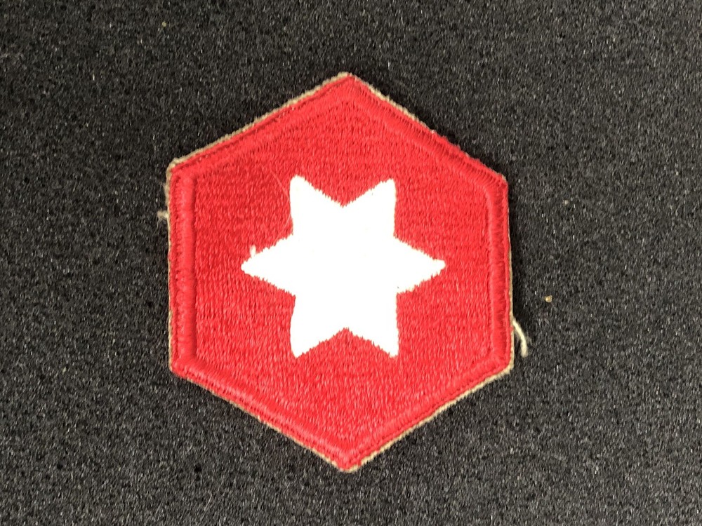 WW2 US 6th Army Embroidered Shoulder Patch Red Army World War 2 Patch