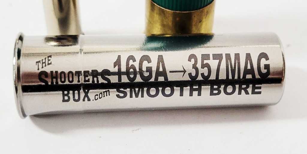 16GA to 357 Magnum Shotgun Adapter - SMOOTH BORE-Stainless - Free Case & Ship!