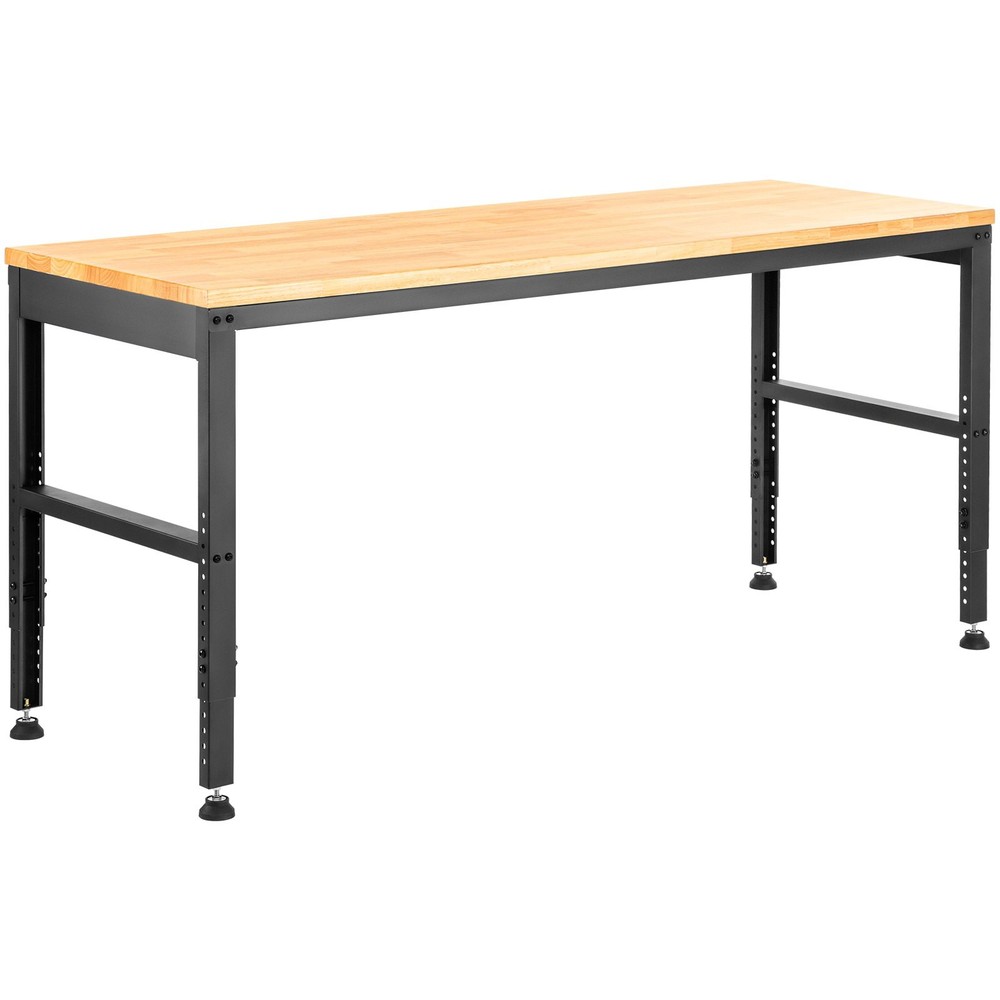 Workbench Adjustable Height, 48" L X 20" W X 38.1" H Garage Table w