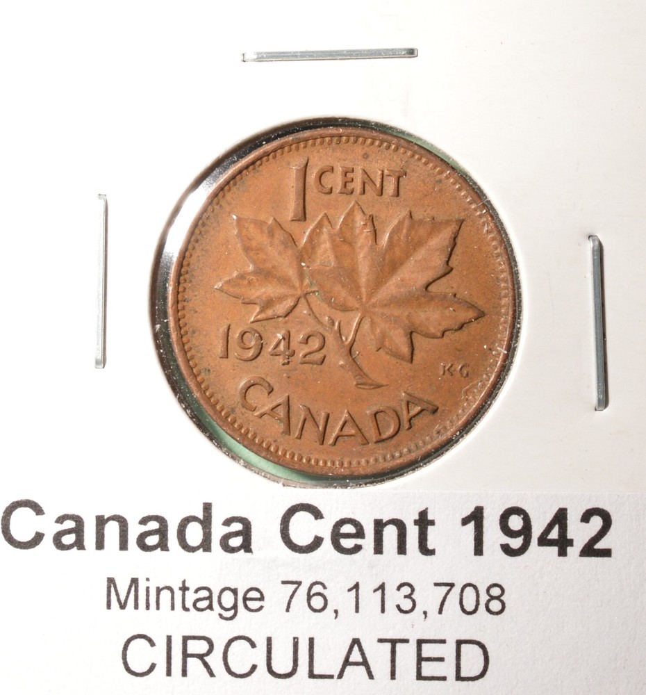 1942 Canada Penny - Average Circulated
