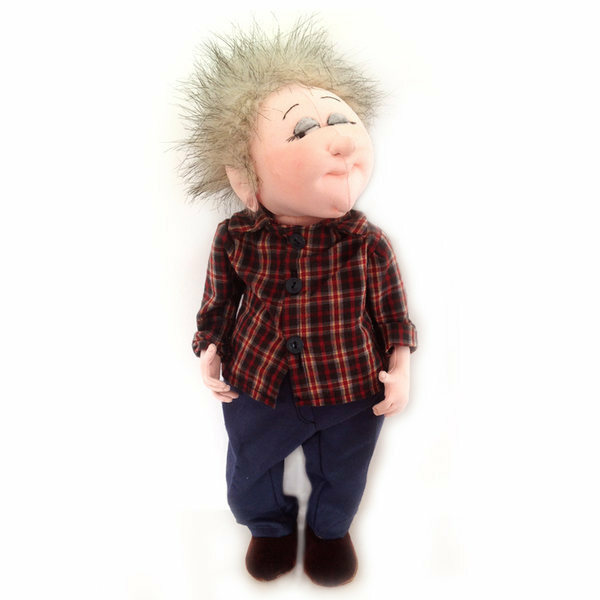 Cloth Art Doll Pattern "Wilfrid" by Jill Maas