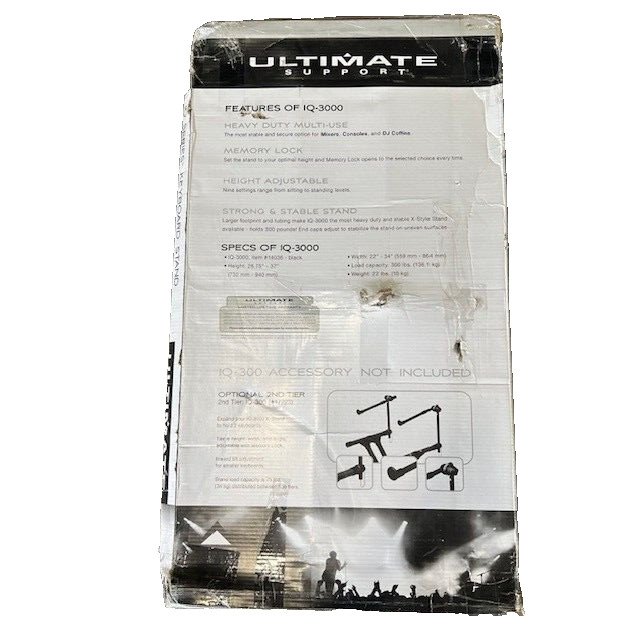 Ultimate Support IQ-X-3000 Black Keyboard Stand