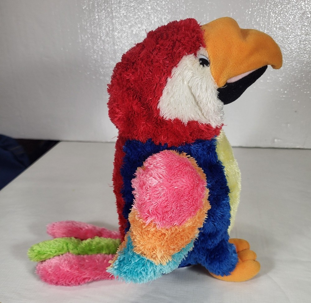 AURORA Parrot Macaw Plush Hand Puppet Colorful