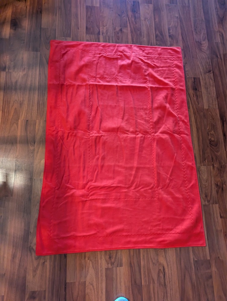 Patchwork Lap Quilt Blanket Throw Multicolor 50”x 35” - Please See Video