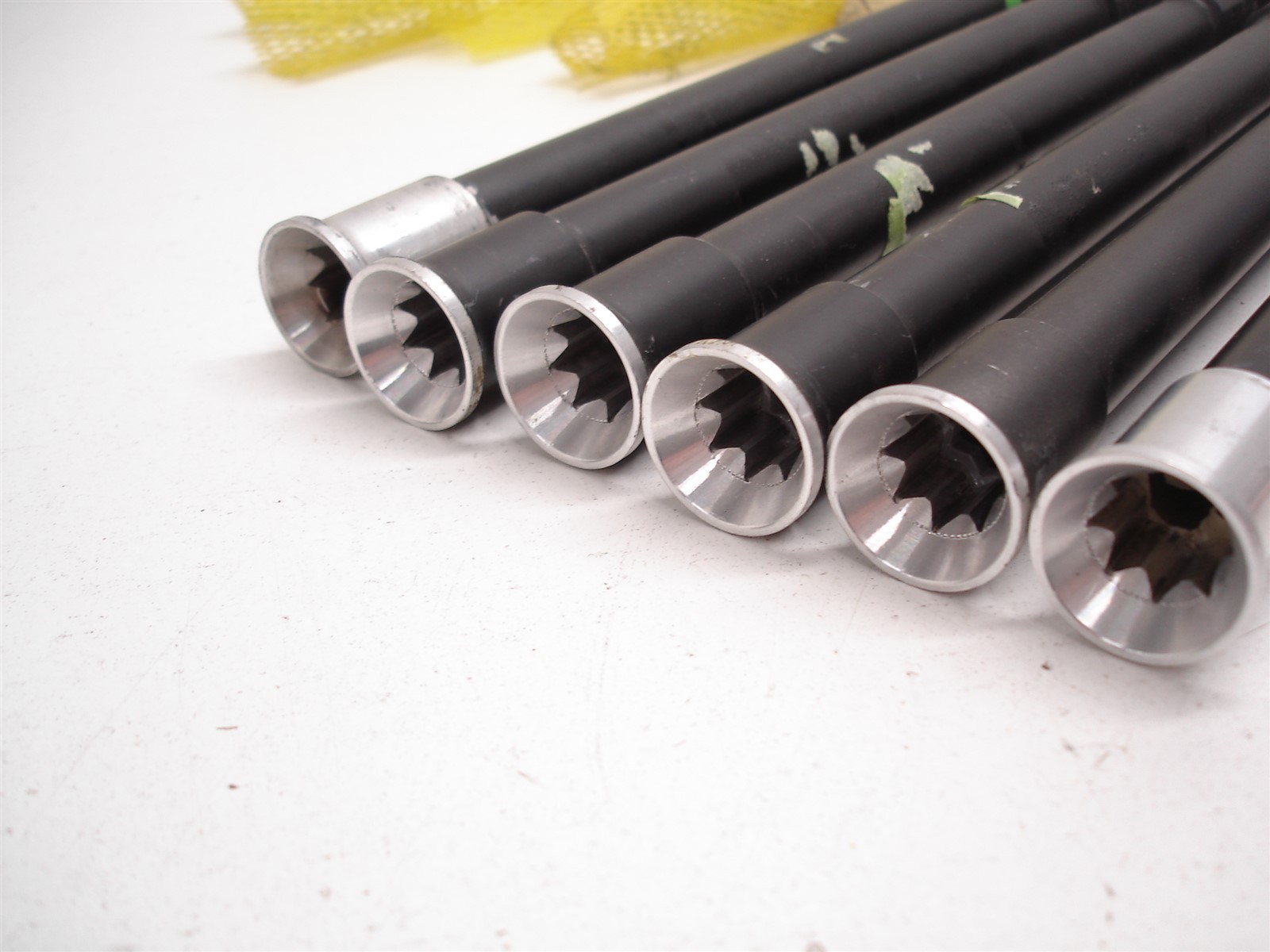 6 NASCAR ALUMINUM 1-1/8" THREAD REAR END TRACK BAR ADJUSTER EXTENSION RODS 23.5"