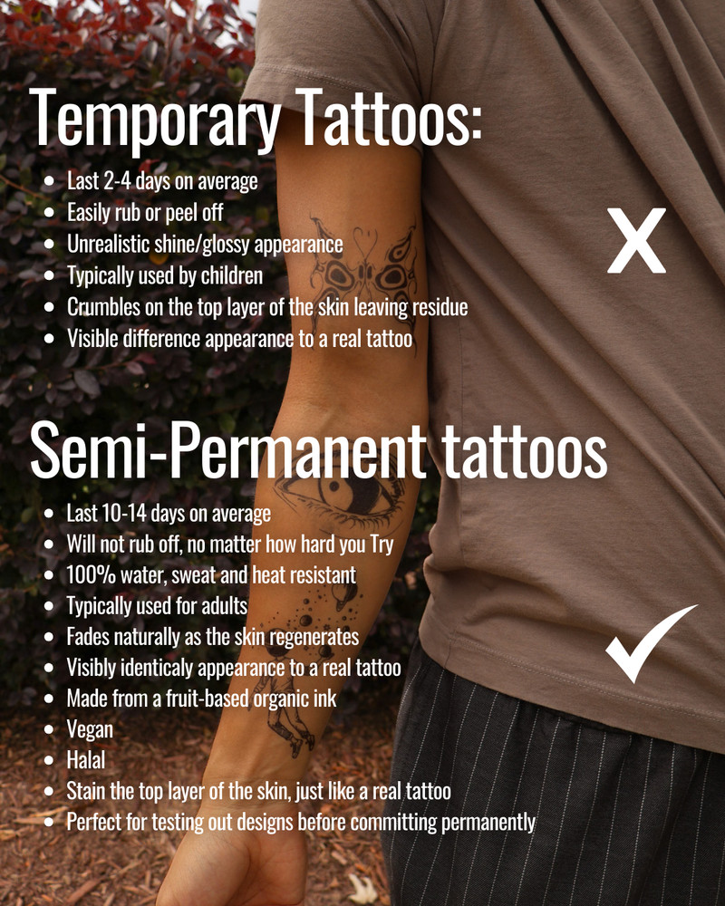 SteezyInk temporary tattoo Strings last upto 2 weeks 4 x 4 inch