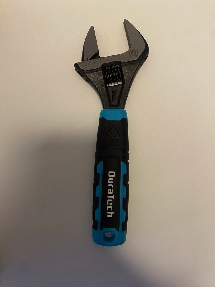DuraTech 8" Wide Opening Adjustable Wrench