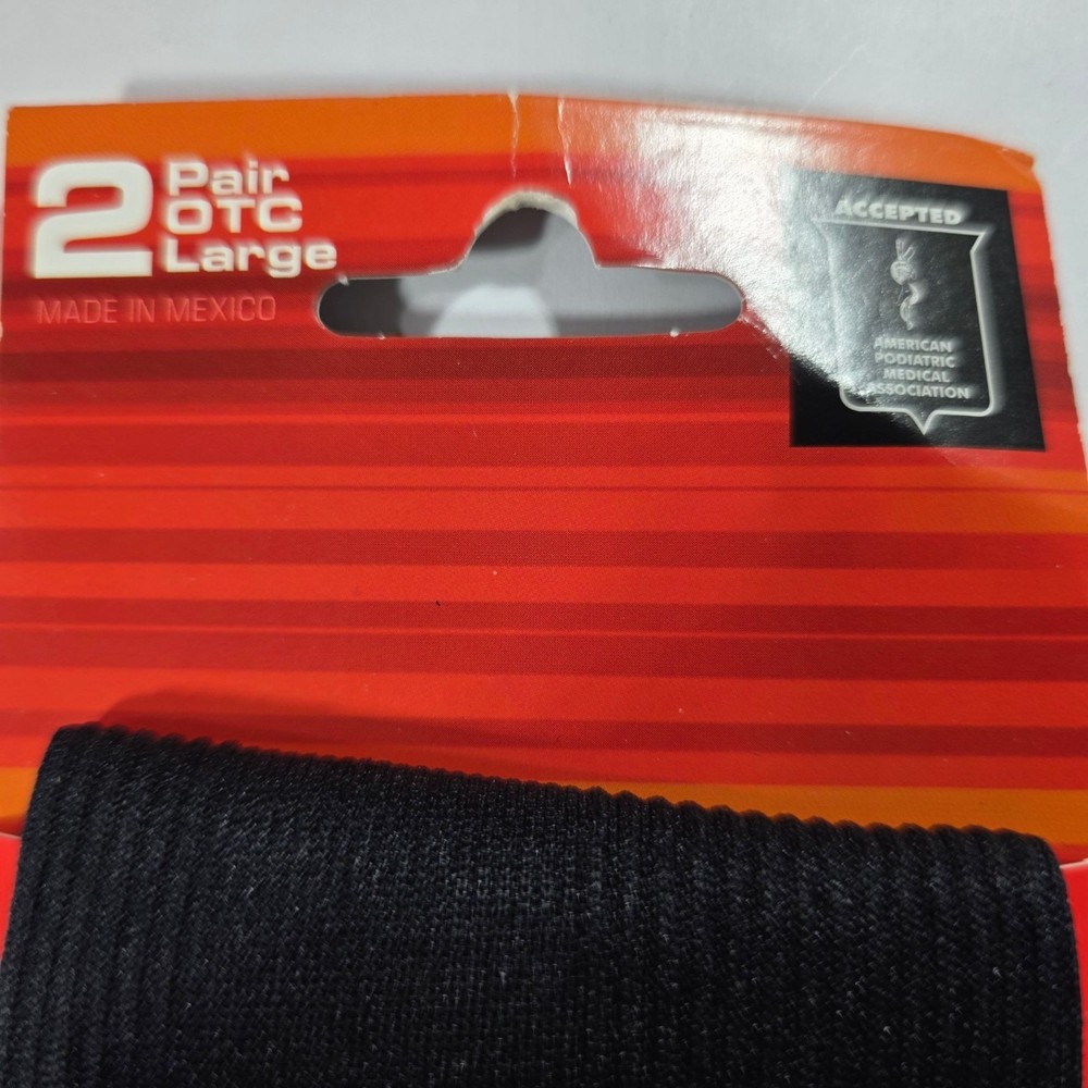 Compression Soleution Moderate Black Athletic Performance Socks 2 Pair Large