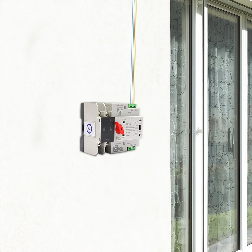 Dual Power Automatic Transfer Switch, 2P 100 Amp Automatic Transfer Switch