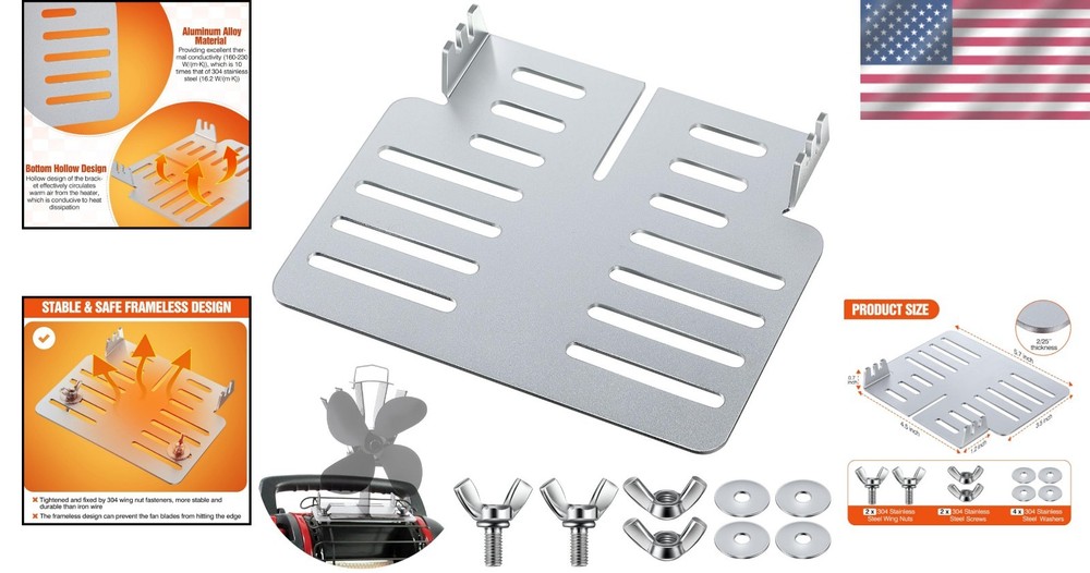 Efficient Heating Solutions: Aluminum Stove Fan Bracket for Mr. Heater Buddy