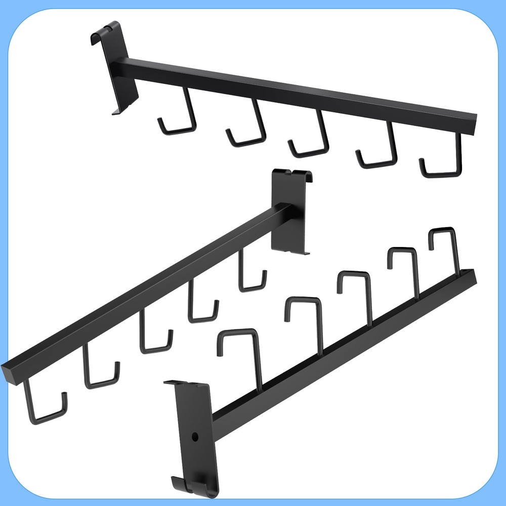 5 Pack Gridwall Waterfall Faceout with 5 Hooks Gridwall Clothes Hanger Gridwall