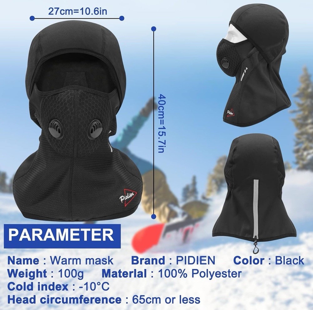 Pidien Ski Mask Balaclava Ski Mask