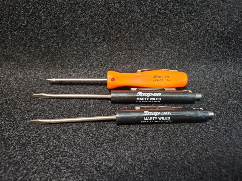 Snap-on SPP46B Pocket Screwdriver &  2 Snap-on (Alexander) Screwdrivers