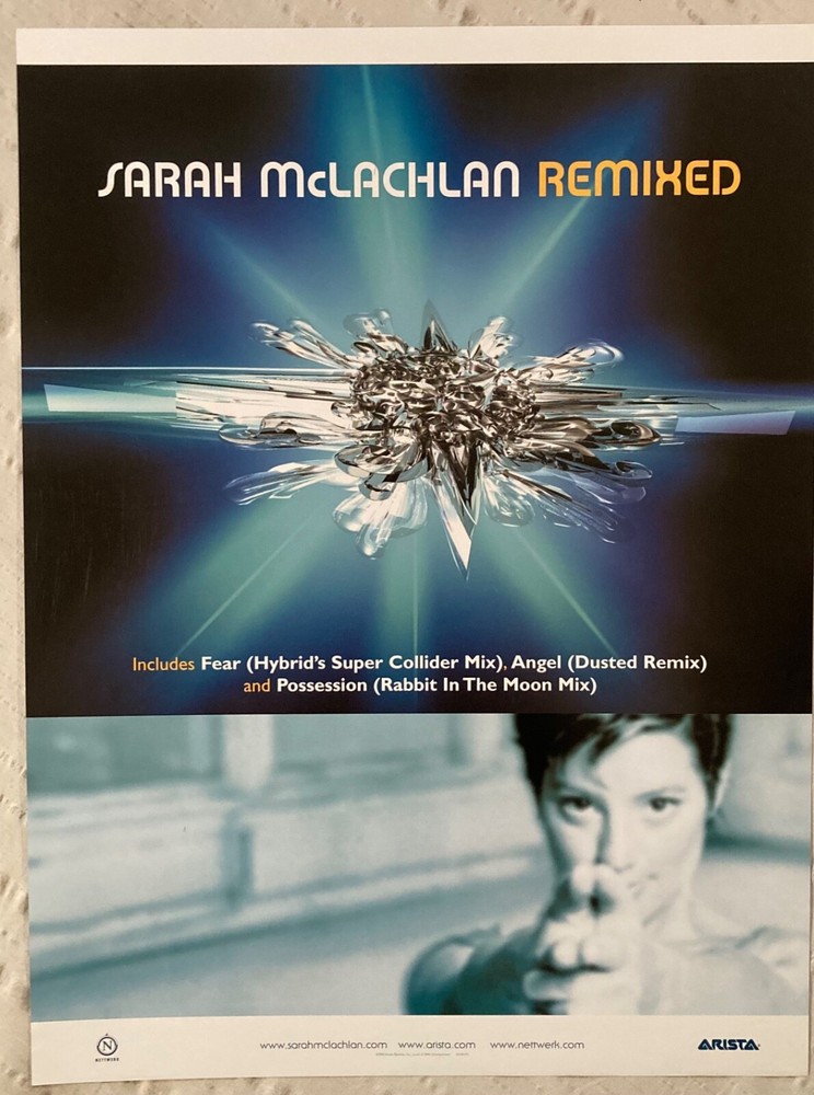 Sarah McLachlan 2003 Two-Sided Promo Poster Afterglow L