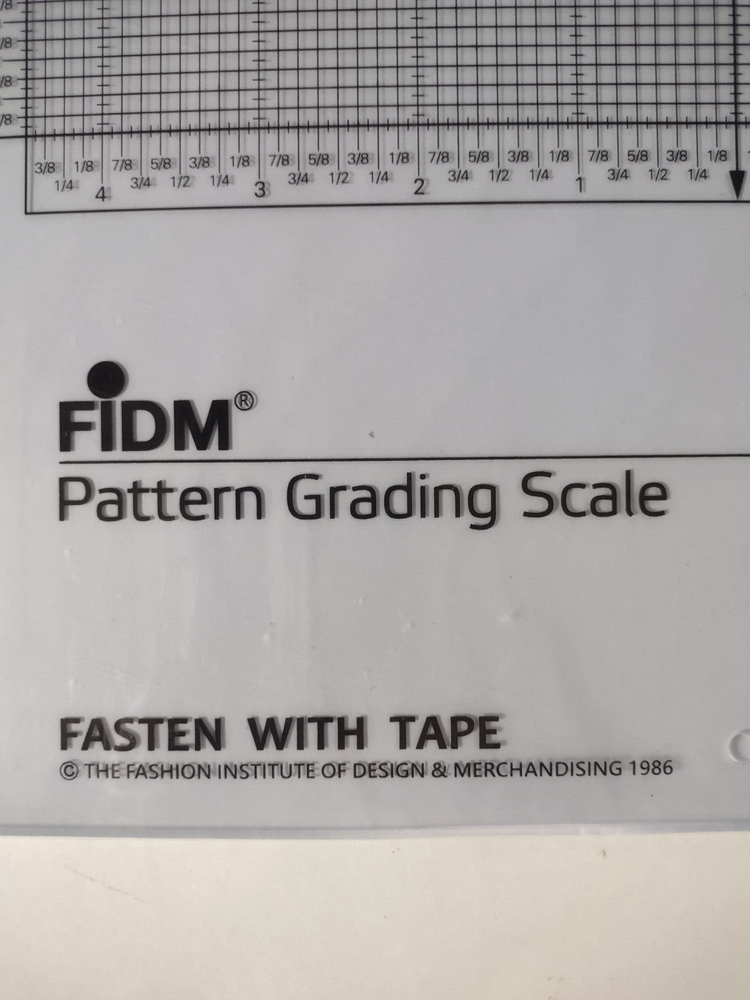 FIDM Fashion Institute Pattern Grading Scale