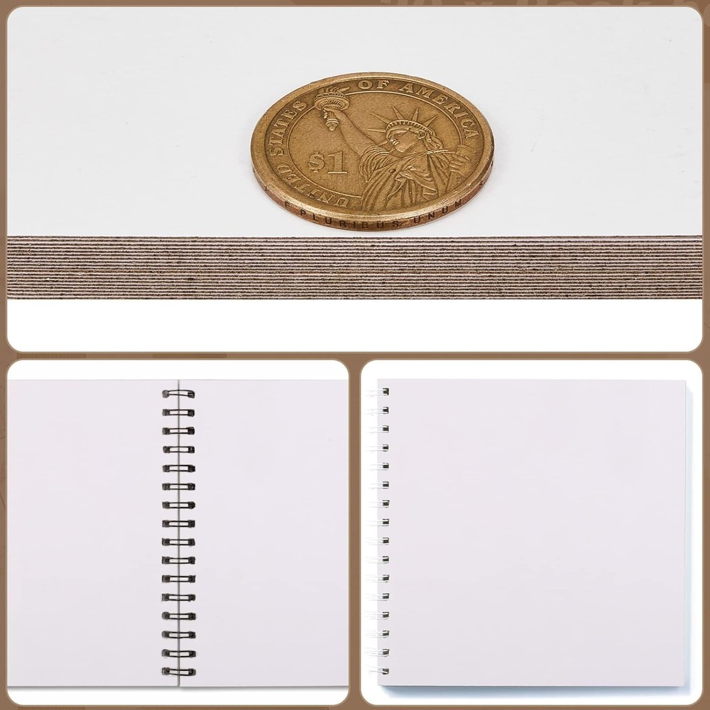 Versatile 20 Pcs Chipboard Sheets, White 11x8.5 Inch for Home & School Projects