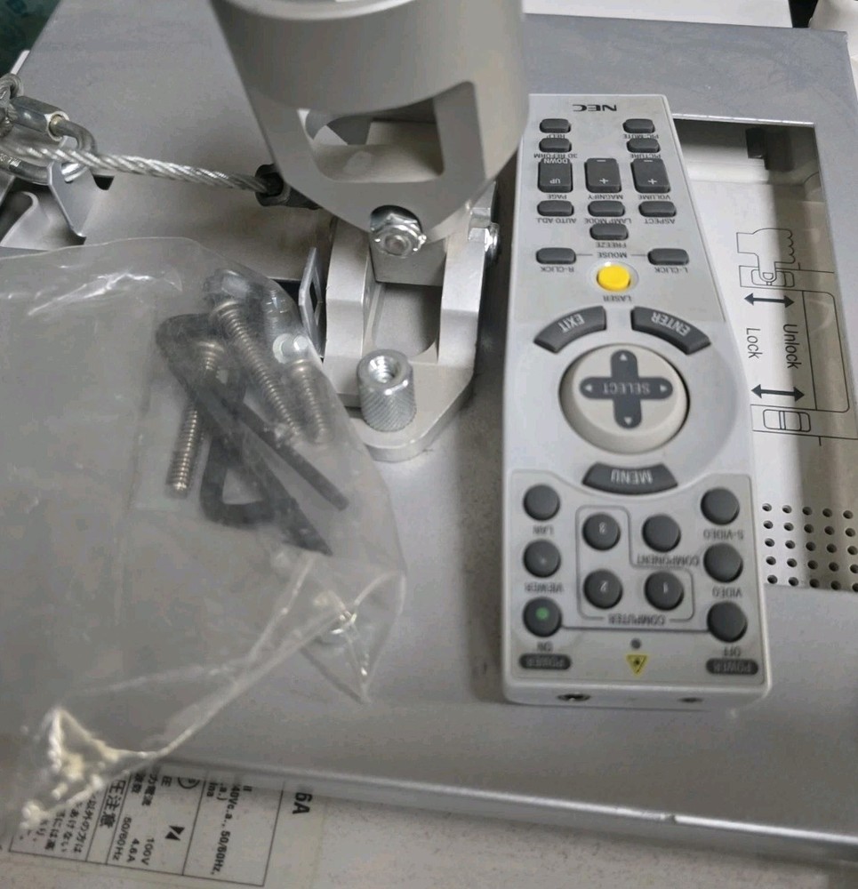 NEC NP 1000 Projector With Celing Mount