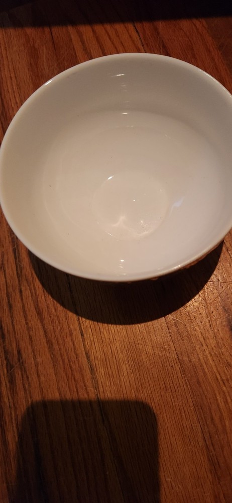 Gold plated with white Bowl