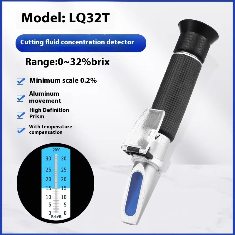 LQ32T Handheld Refractometer Cutting Fluid & Coolant Concentration Tester New