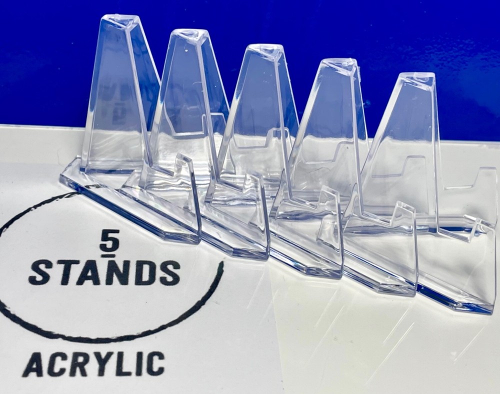 Card Stand - (5pc-Clear) Toploader Card Display Stand Acrylic