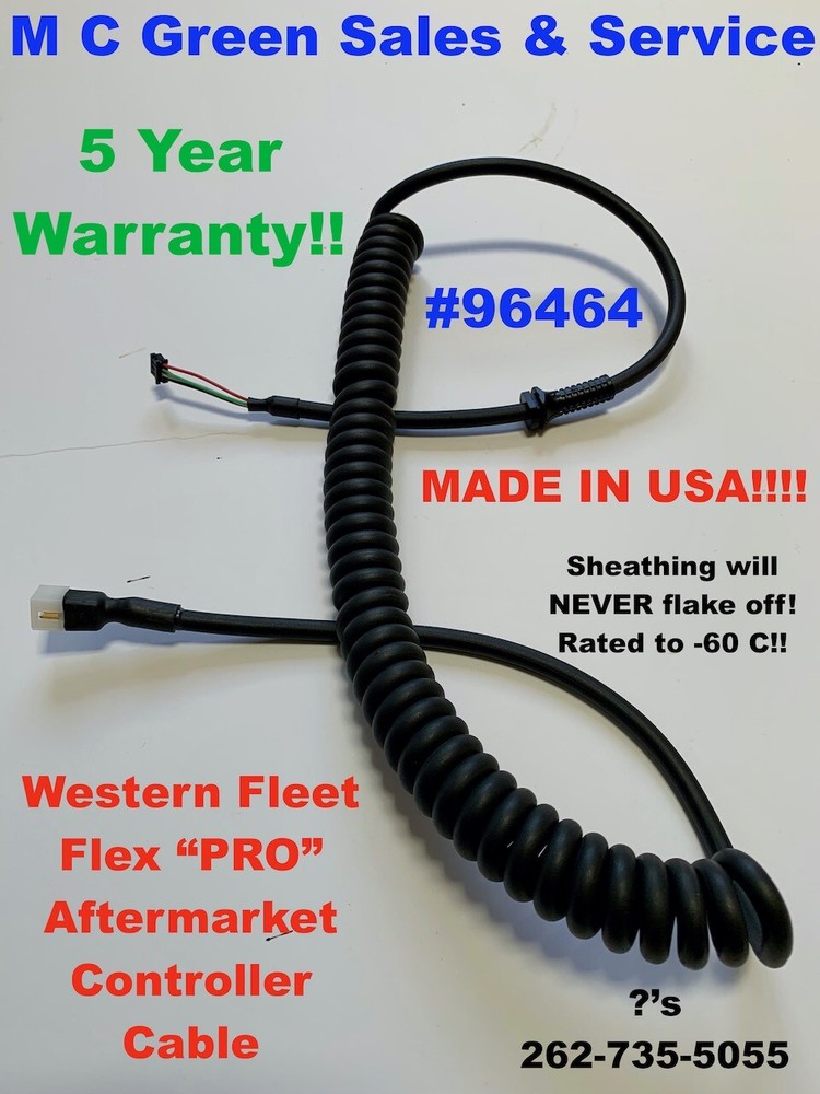 WESTERN FLEETFLEX SNOW PLOW 4 PIN HANDHELD CONTROLLER SUPER HD CABLE 96464