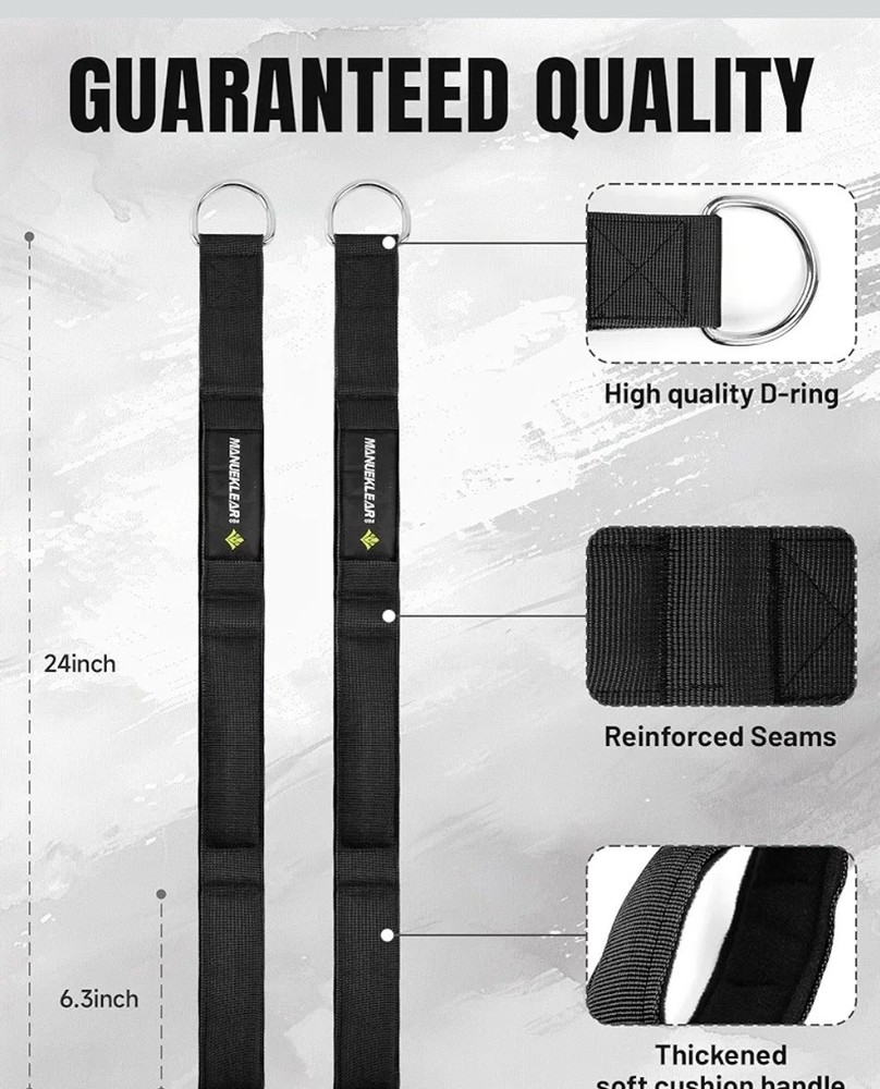 Gym Tricep Rope Cable Attachment Greater Range Motion Pull Down Back Face Pulls