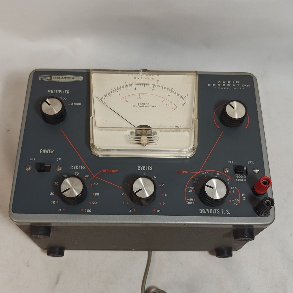 Heathkit IG-72 Audio Signal Generator Model IG-72 Working See Description