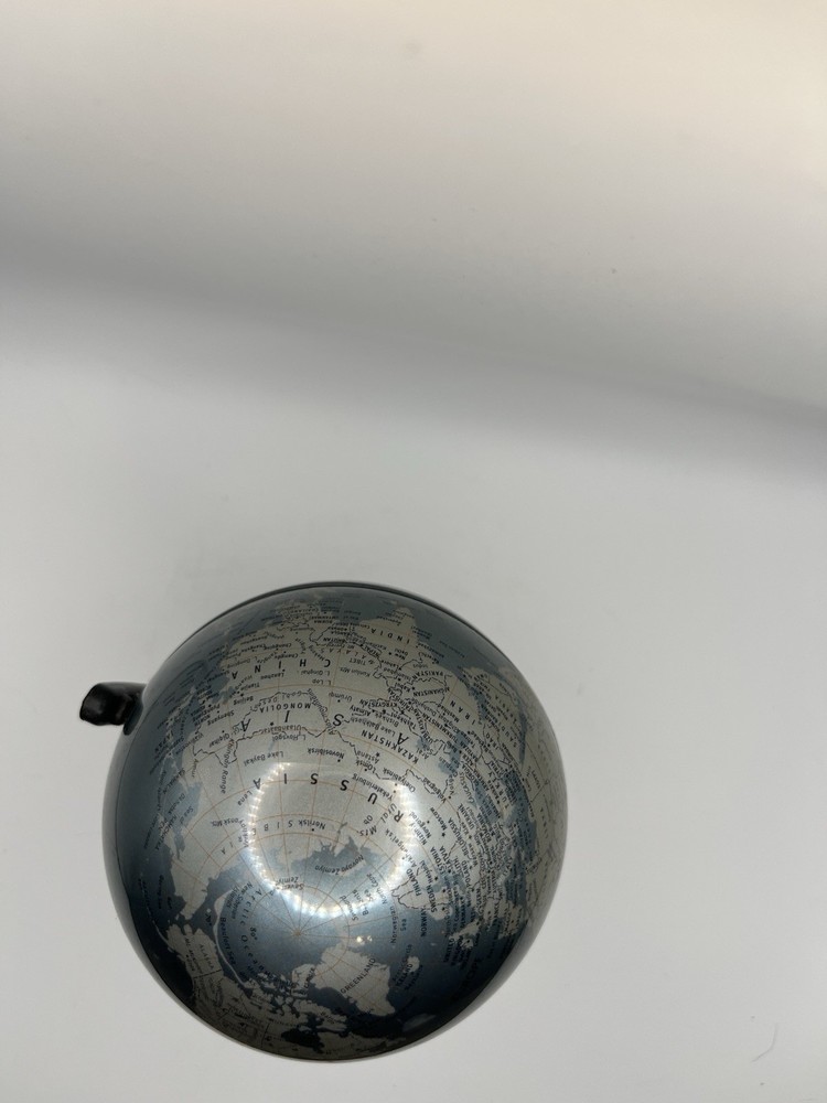 Replogle Globe Mini Desk Dual Direction Spin 4” Diameter Blue Tint 2001 Display