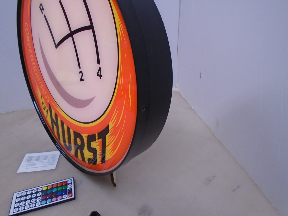 Hurst Competition Plus Round LED Display lighted sign lightbox Wall Hanging