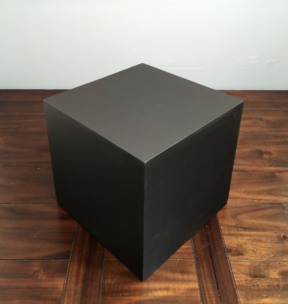 12" x 12" x 12" Black Display Posing Cube Pedestal Stand Riser Column Pillar
