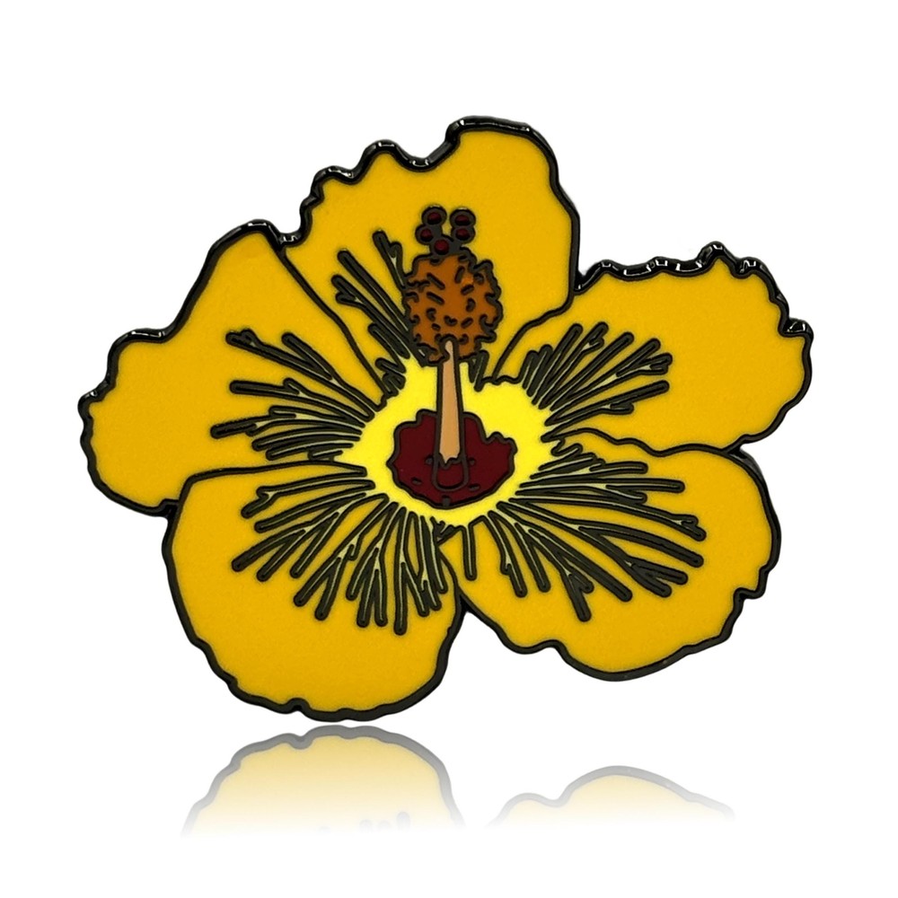 Hibiscus Flower Enamel Pin