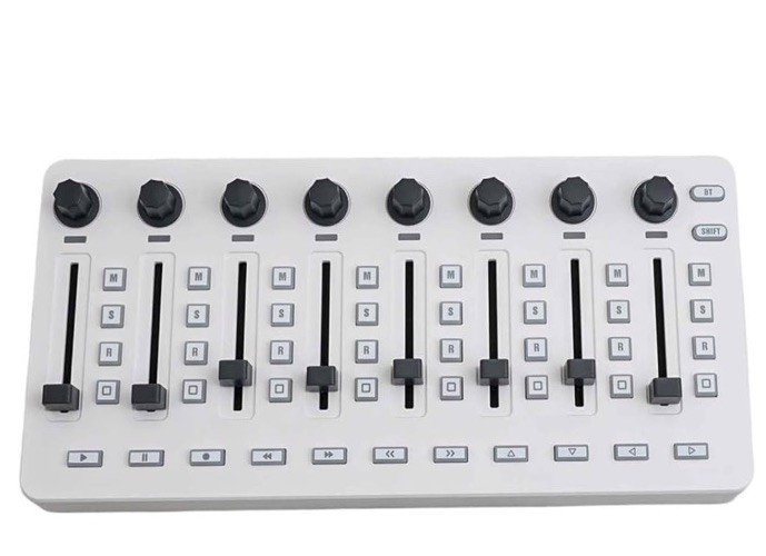 M-WAVE Wireless MIDI Controller Mixer Rechargeable 8 Push Buttons 8 Knobs O3D5