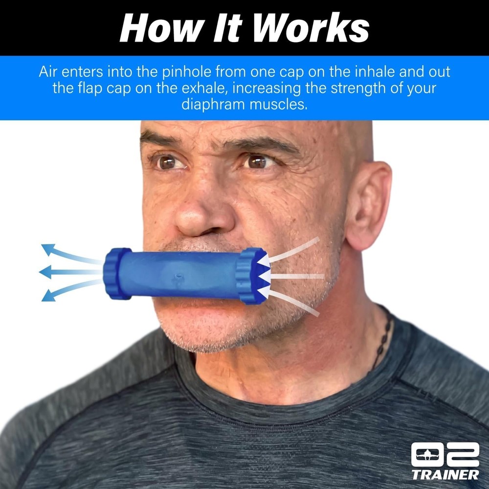 16-Cap Respiratory Training Device for Athletes & Singers – Compact & Portable