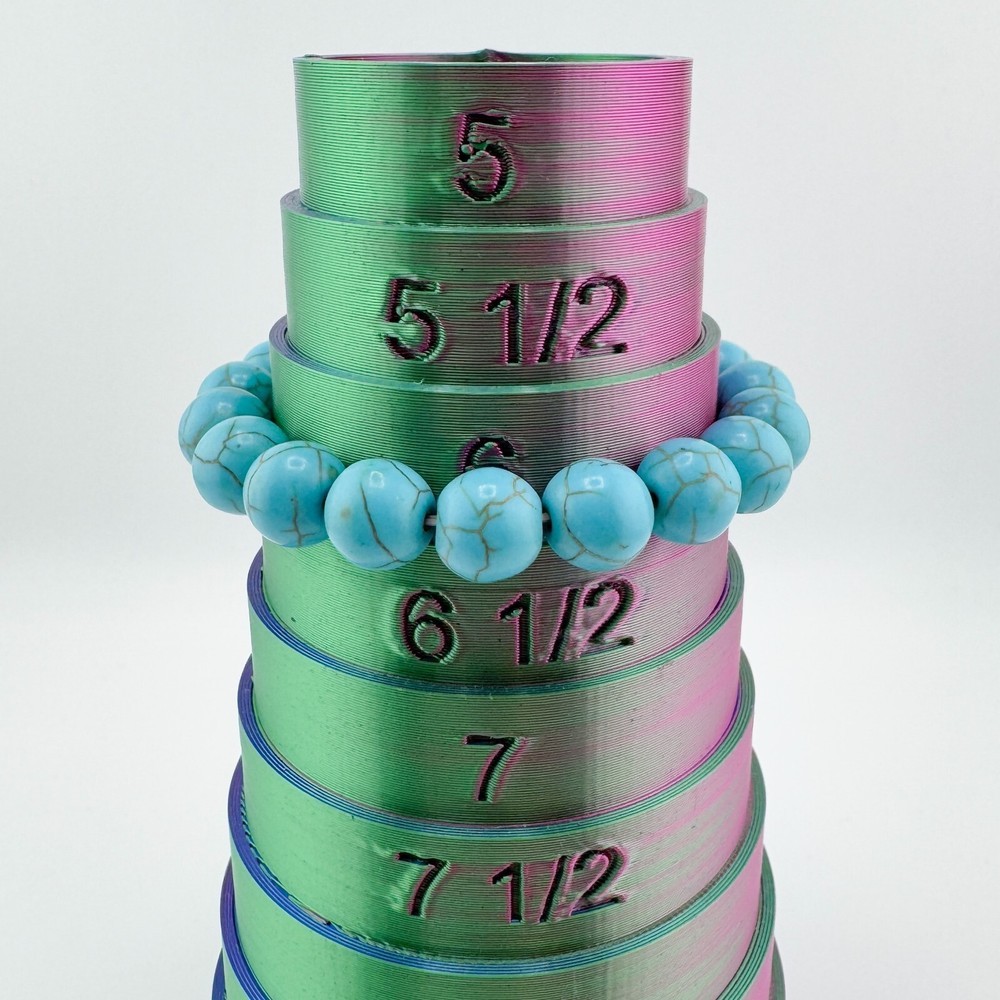 4 Turquoise Bead Bracelets Stretch Owl Stack Layer Southwestern Retro Boho