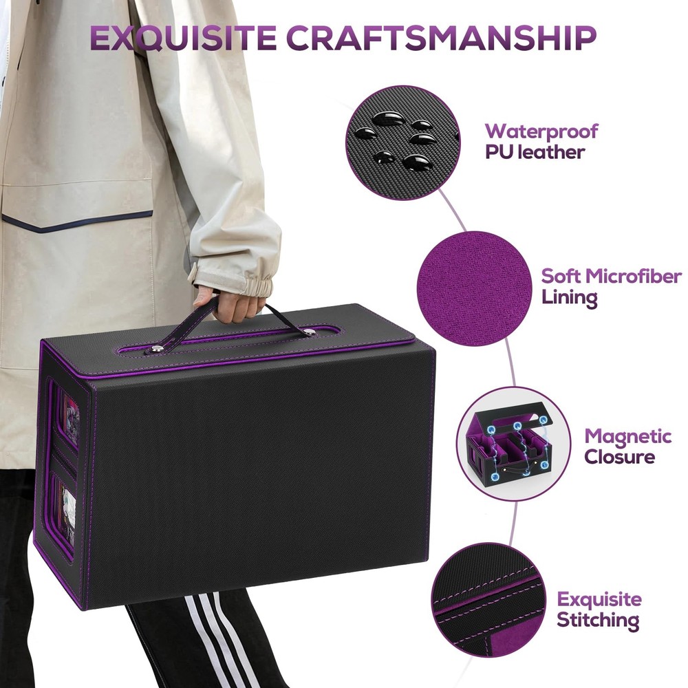 Trading Card Storage Box for MTG, MTG commander deck box，Multi-purpose Deck C...