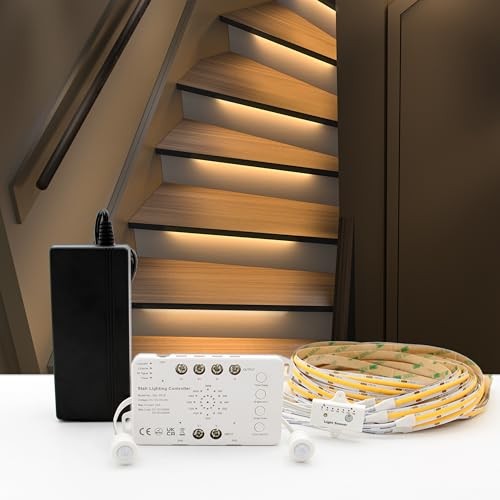 Motion Sensor with Daylight Sensor Sync Light Up Type LED Stair 8 Stairs