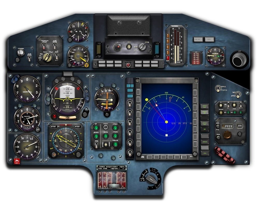 MIG31 FOXHOUND COCKPIT instrument panel CDkit