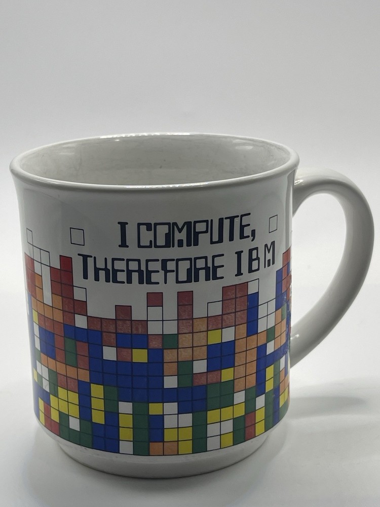 Vintage IBM I Compute Therefore IBM Mug
