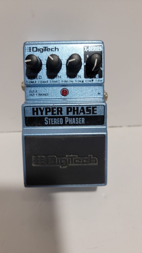 DigiTech X-Series Hyper Phase Stereo Phaser Guitar Effect Pedal Fully Working