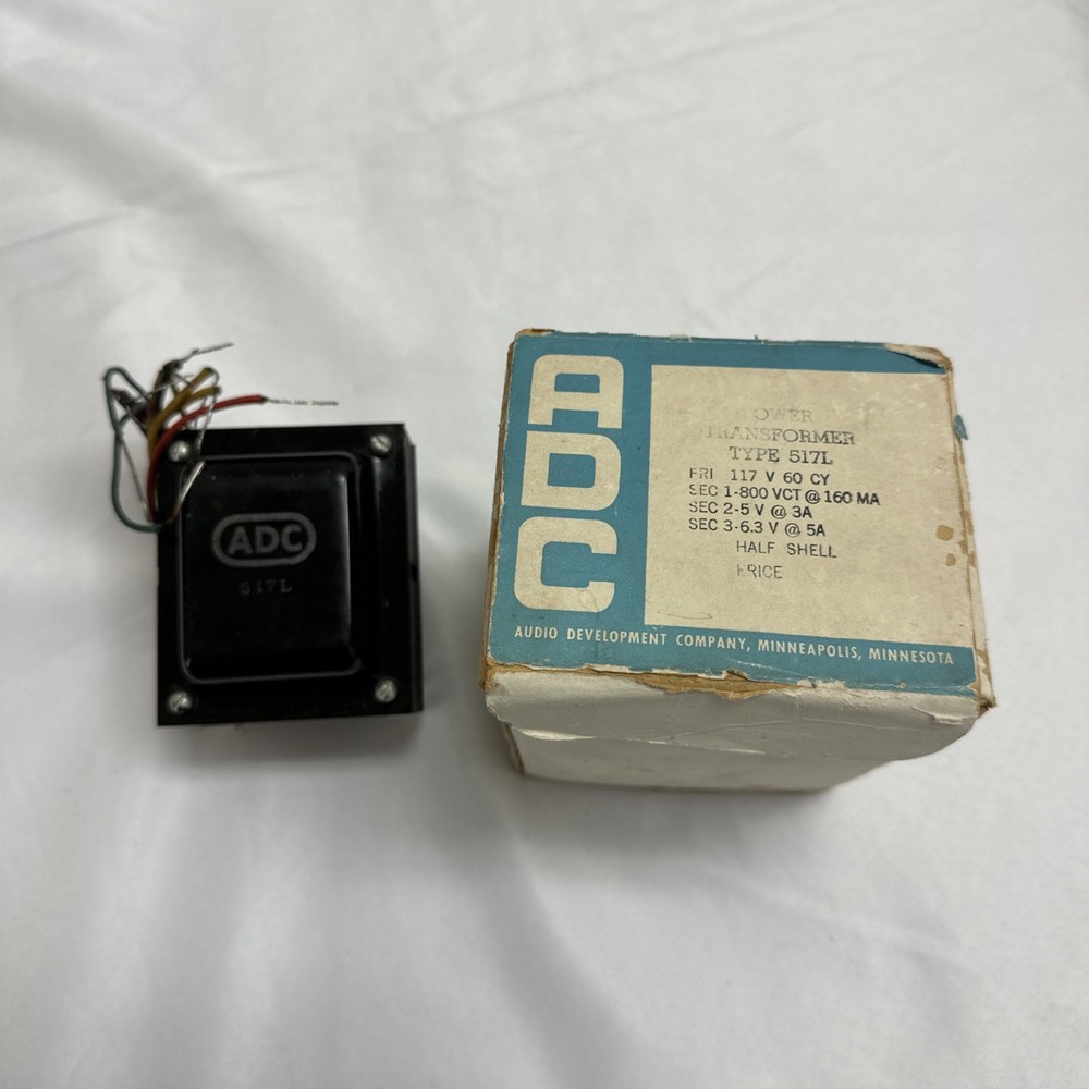 Vintage ADC Power Transformer Type 517L With Box 1940s