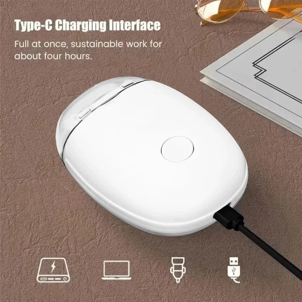 2-in-1 Electric Nail Clipper Automatic Nail Grinder LED Trimmer Tool