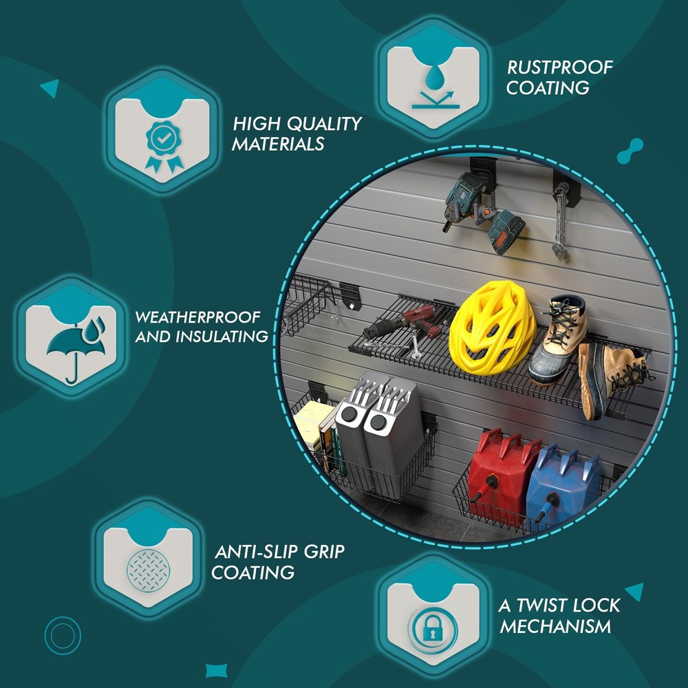 EVOpanel Deep Metal Wire Shelf Black EPSHELF-900