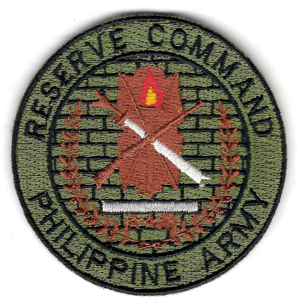 Philippine Philippines Army PA Reserve Command Embroidered Sleeve Patch