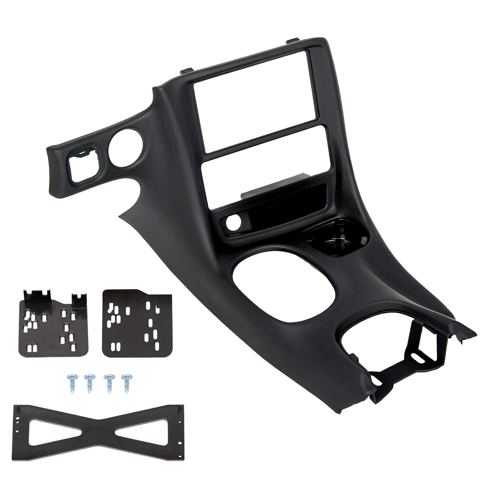 Double Din Dash Installation Kit Radio Console For Chevy Corvette C5 97-04 Black