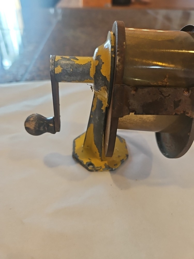Vintage Apsco Yellow Midget Automatic Pencil Sharpener