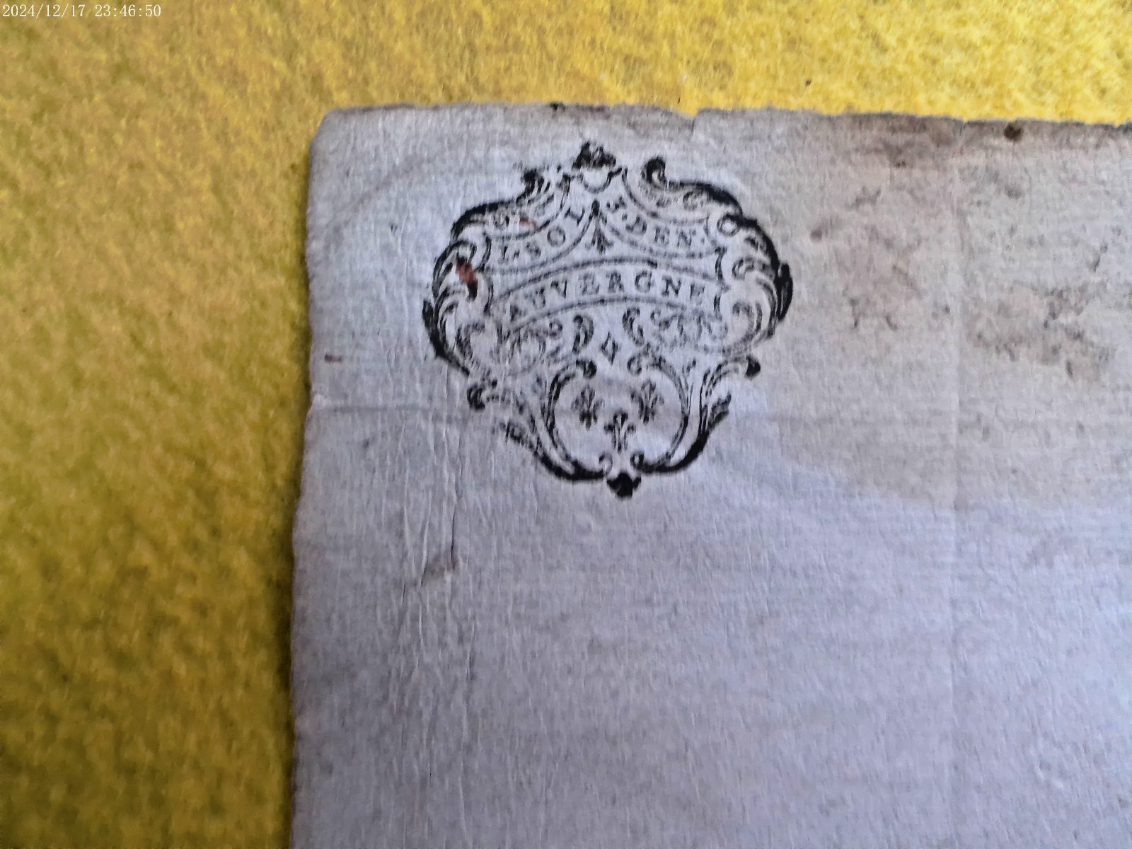 LOT OF TWO OLD DOCUMENTS from 1700s