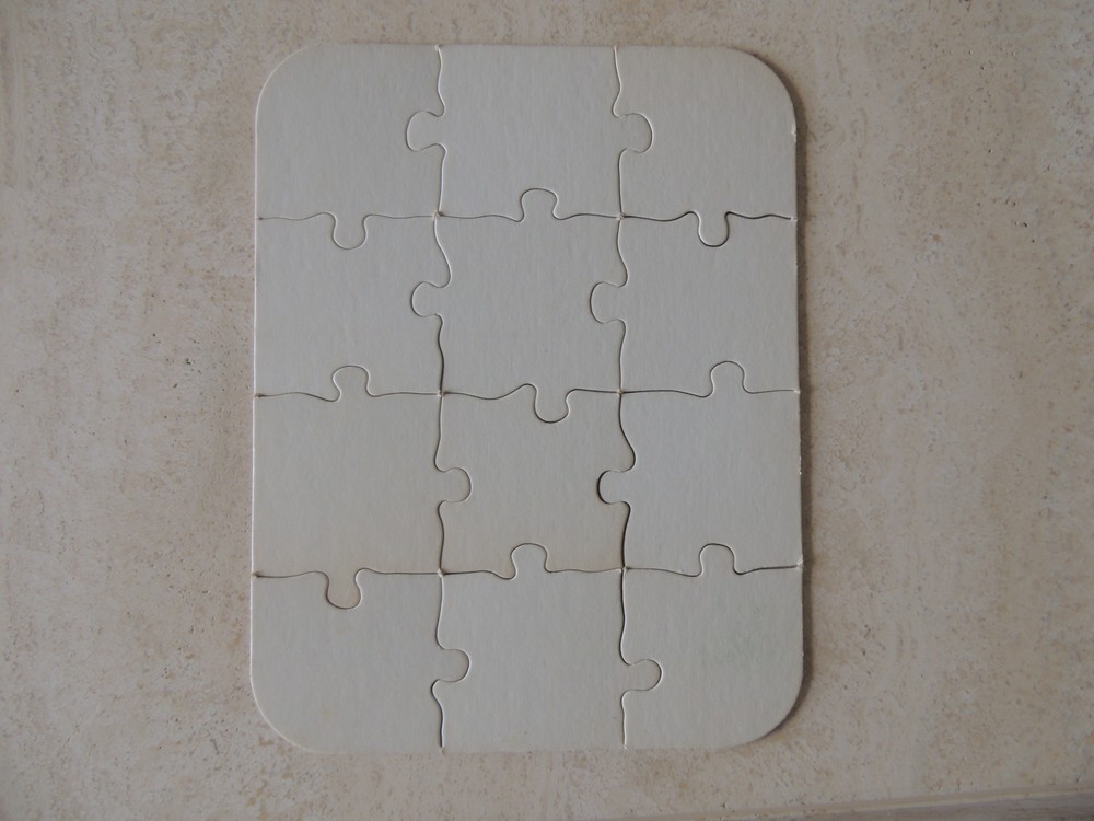Plain Paper Puzzle Plain Hobby Decoration Assembly 8 different COLOR AND SIZE