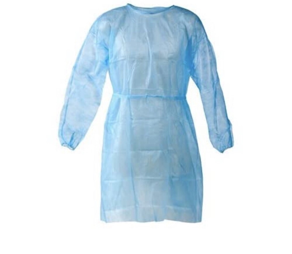 6 Piece Blue Isolation Gown